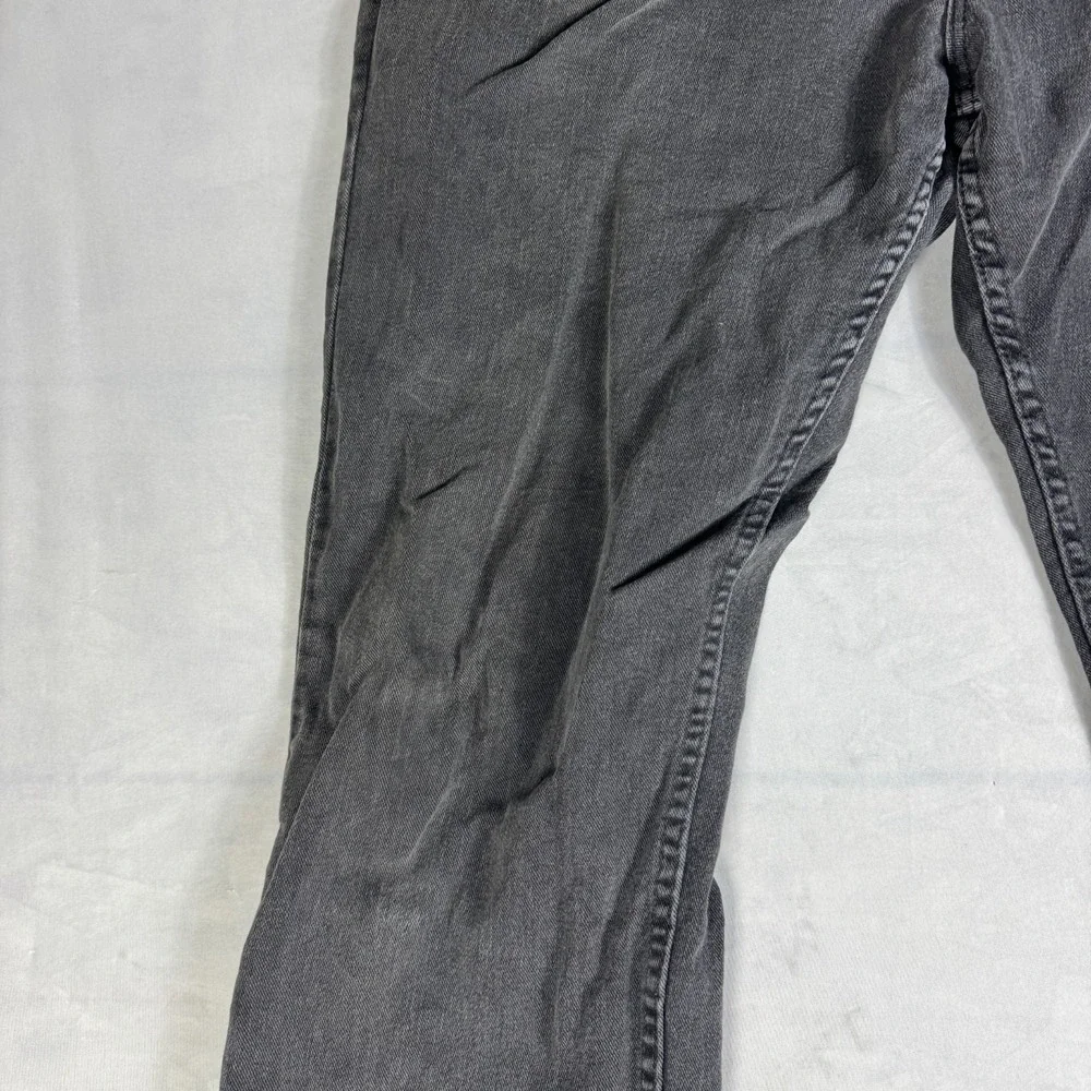 Vintage Riders By Lee Womens Straight Leg Jeans Black Denim 5-Pockets Size 16L